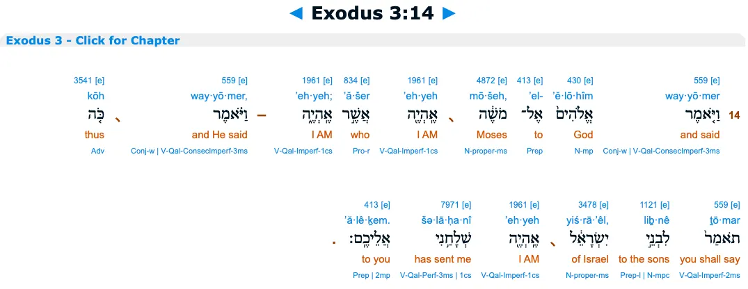 Exodus 3:14
